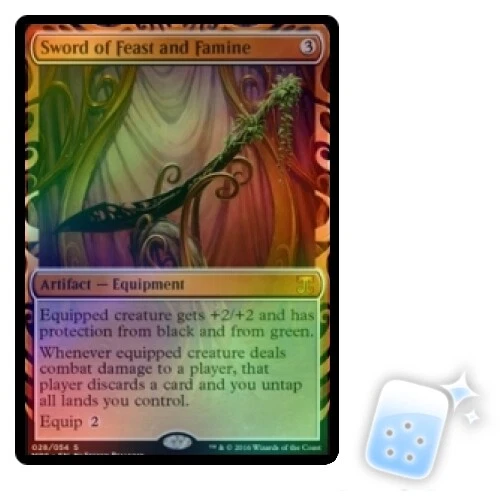 FOIL SWORD OF FEAST AND FAMINE Masterpiece Series Kaladesh Inventions 