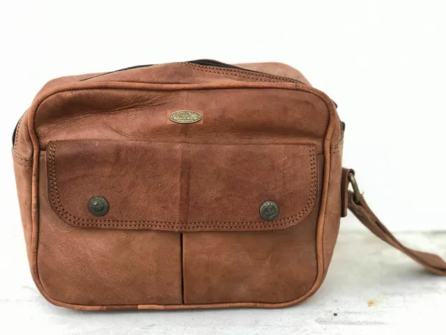 Leather Travel Toiletry Bag Shaving Dopp Kit Shaving Case Men's Vintage Rustic
