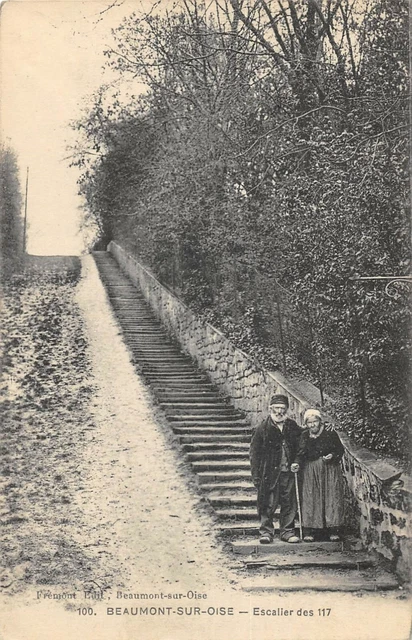 Cpa 95 Beaumont Sur Oise Staircase Des 117