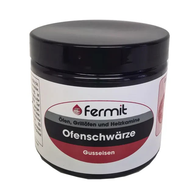 Fermit Ofenschwärze 220 ml Gusseisen Ofen Kamin Grill Herde Ofenpaste Schwärze