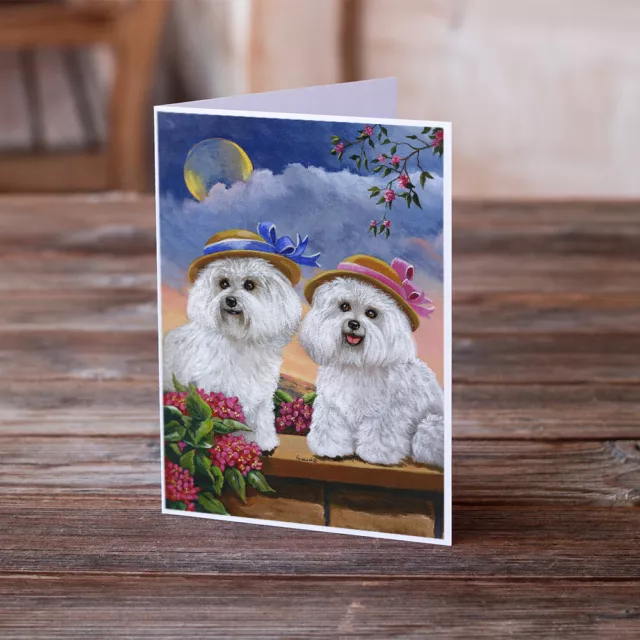 Bichon Frise Greeting Cards and Envelopes Pack of 8 PPP3026GCA7P