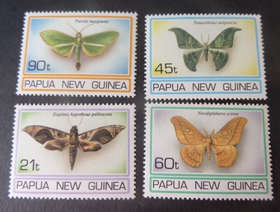 Papua New Guinea 1994 Moths SG741/4 UM MNH Unmounted mint 