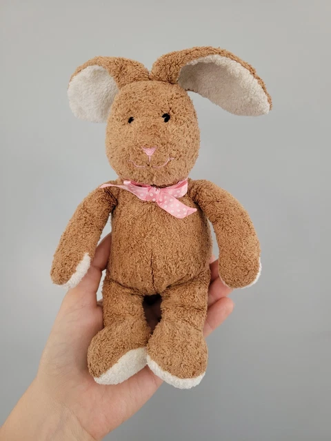 TESCO 05 BUNNY Rabbit soft toy brown with pink bow 9 2005 18.00 PicClick UK