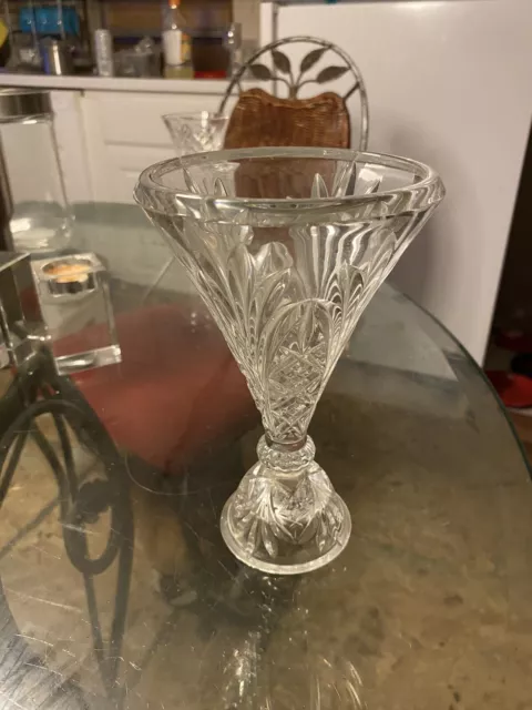 Imperial 24% Lead Crystal Made In Czech Republic Vase