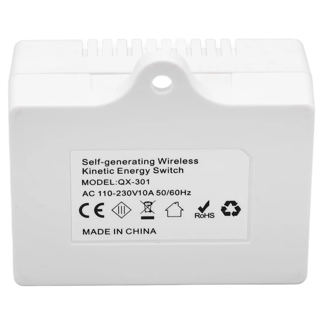 Ensemble De Commutateur Sans Fil Auto-alimenté Kit De Commutateur De Lumière