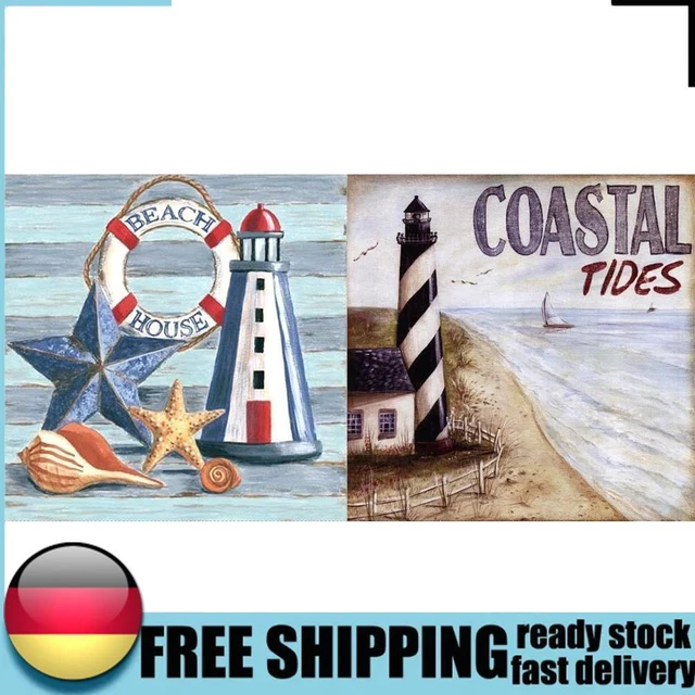Kits de carteles de arte de pared pintura al óleo sin marco pintura al óleo por números de lona de faro