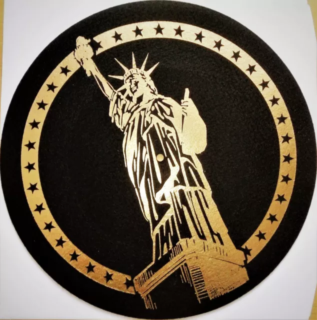 Slipmat für Plattenspieler - Liberty, New York -  Freiheitsstatue - 12" Filz