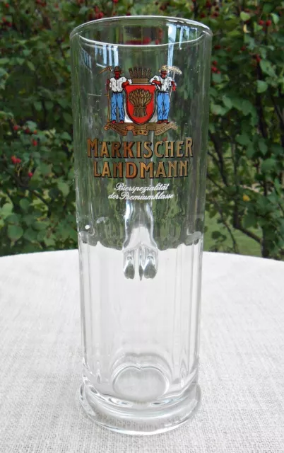 Bierkrug Bierglas Märkischer Landmann, 0,4 L., H. ca. 20,5 cm