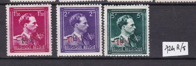 Belgique N° 724 R/T 3 Valeurs-N**Tb-Voir Scan-B427