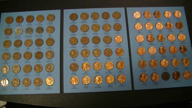 Lincoln Wheat Memorial Penny Cent Set 90 Coins 1941 1974 Steel War Pennies Proof