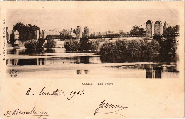 CPA COSNE Les Ponts Nievre (100516)