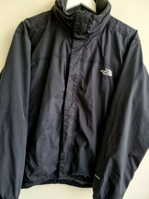 The North Face HyVent fine mens Waterproof Hooded jacket,good cond.size M/L Wor.