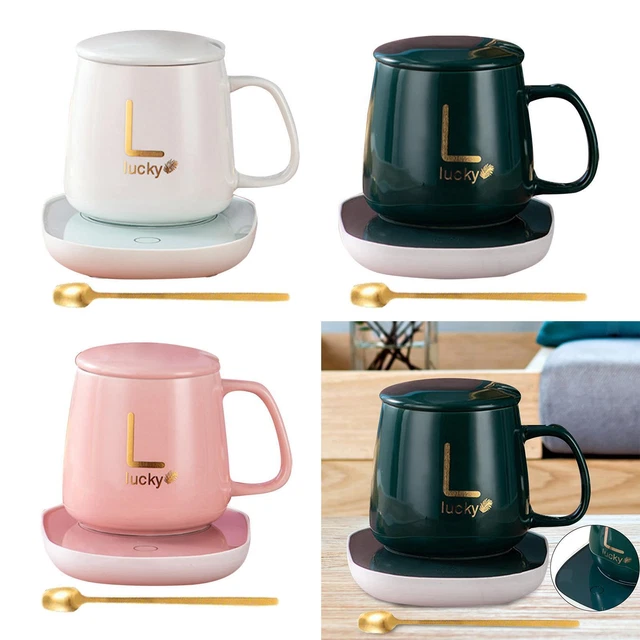 Coffee Warmer and Mug Set for Desk Coaster for Milk Tea Smart Beverage Cup