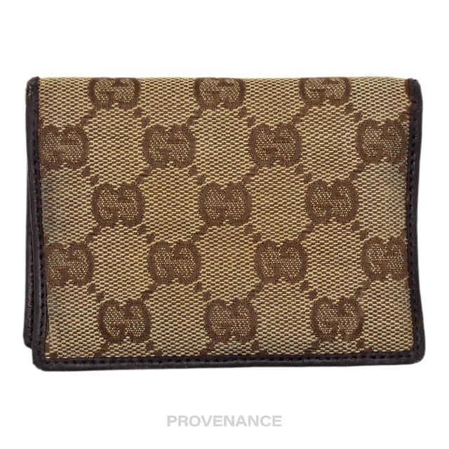 Gucci Card Wallet - GG Canvas Brown