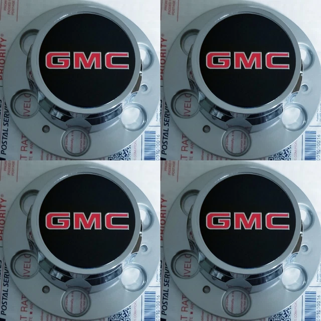 4PC CHEVROLET CHEVY GMC TRUCK CAPS OF 6 LUG 15" 15x8 RALLY WHEEL CENTER