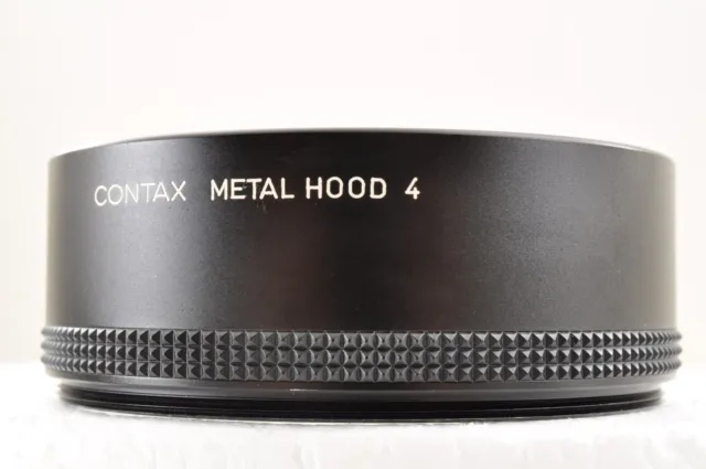 Contax Metal Lens Hood 4 For 85mm F/1.4 100mm F/2 Near Mint +5 From Japan #2181