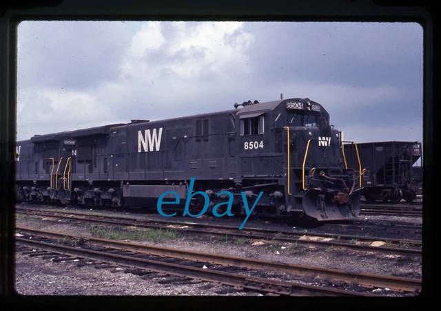 Orig Slide Norfolk And Western N&W NW #8504 C36-7 1981