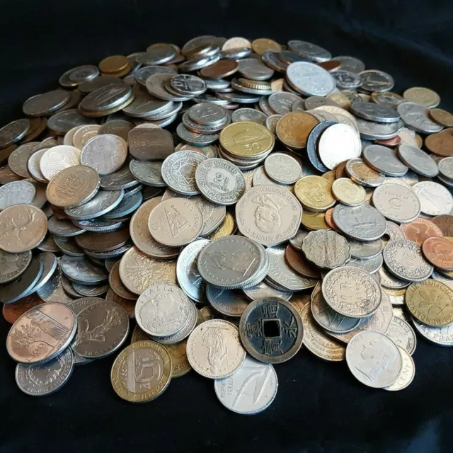 Bulk Mixed WORLD / FOREIGN Coins - Choose Your Amount - Good Quality - Job Lot