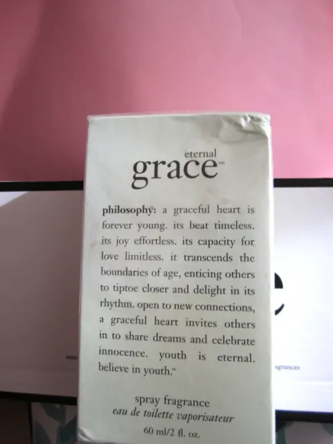 Philosophy Eternal Grace 2oz Spray Fragrance eau toilette~~Sealed  in Box (dent)