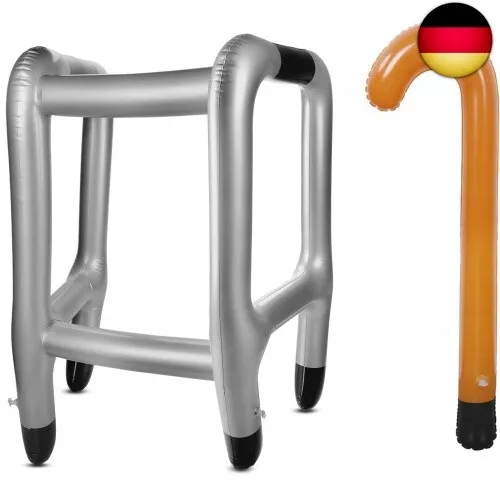 OOTSR Aufblasbare Gehhilfe und Aufblasbarer Spazierstock, Neuheit-Geschenk-Witz