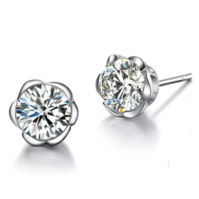 Wholesale 925 Sterling Silver Stud Earrings Women Fashion Jewerly Gift 40 Style