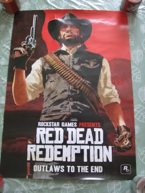 RED DEAD REDEMPTION Poster 84cm x 59cm approx. A1 size 33" x 23" USED Ultra RARE