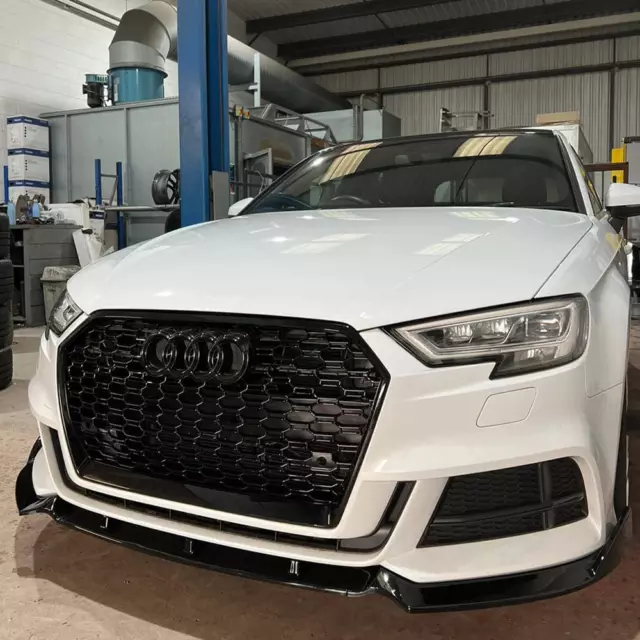 Audi A3 8V Facelift S-Line & S3 Gloss Black Splitter 3