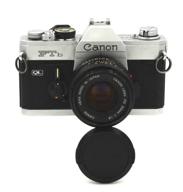 Canon FTb QL Camera with Canon FD 50mm 1.8 Lens