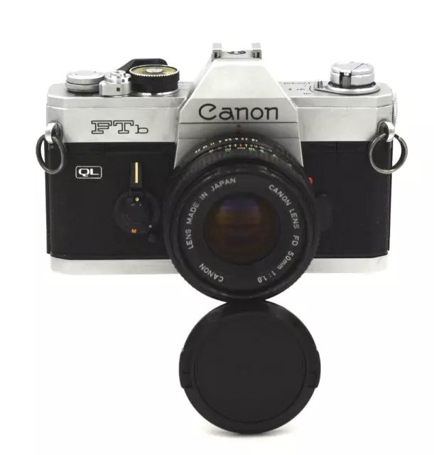 Canon FTb QL Camera with Canon FD 50mm 1.8 Lens