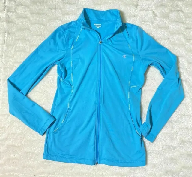 Champion Active Jacket Full Zip Blue Women's Medium