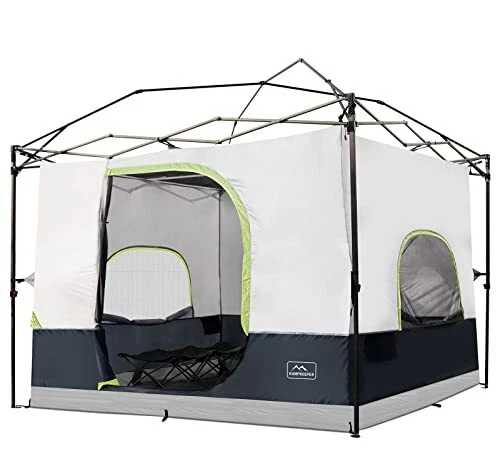 Camping Cube for Pop Up Canopy Tent, Converts 10'x10' Straight Leg Canopy