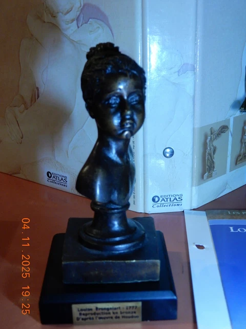 Statue Louise Brongniart Par Houdon - Reproduction En Bronze - Éditions Atlas - France