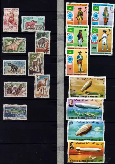 MAURITANIA: Used Stamp Collection  n°59+Sheet BL70 ( 1988) U (I.432)