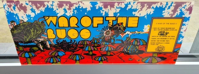 Marquee Borne D'Arcade War Of The Bugs Originale 1981 Vintage