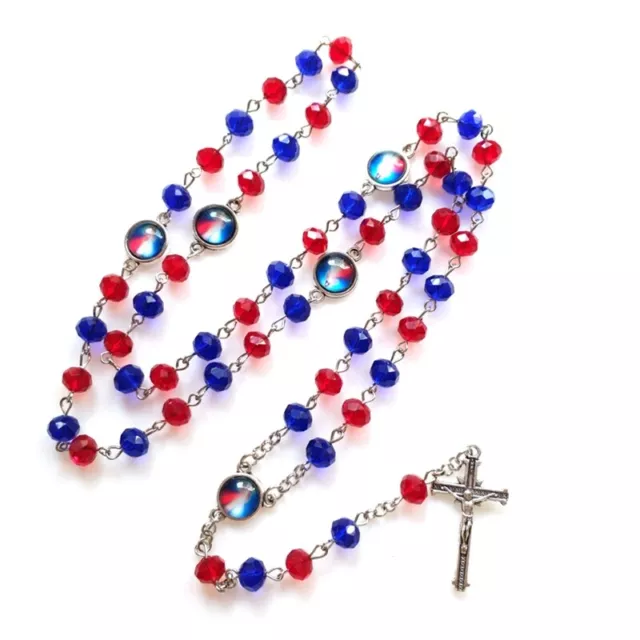 Rosary Beads Catholic Necklace Crucifix for First Communion Gifts