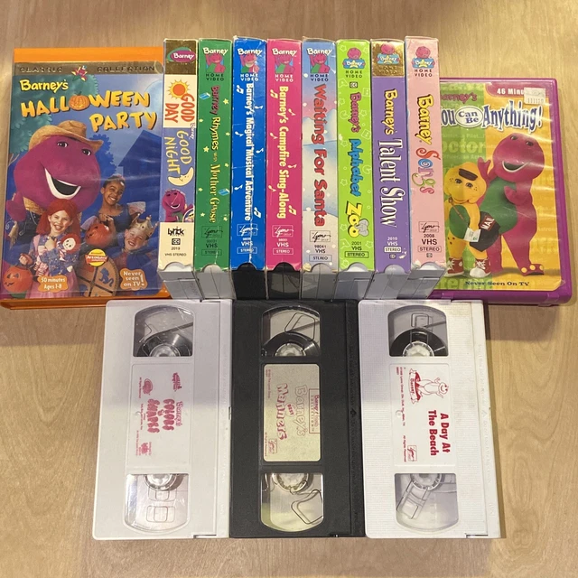 HUGE LOT 13 Barney And Friends VHS Classic Collection Purple Dinosaur