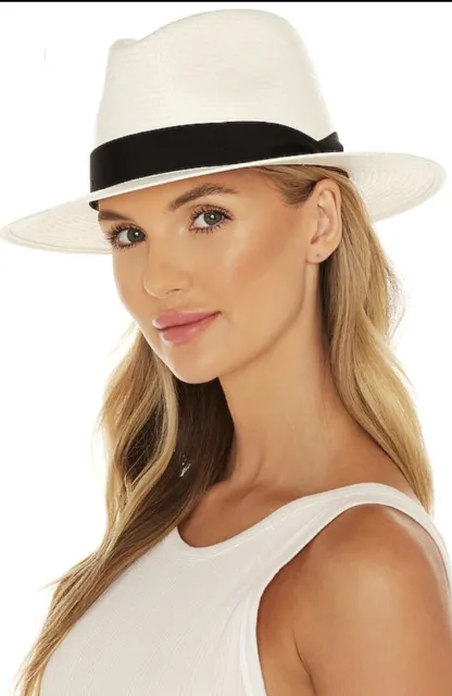 rag & bone panama hat in white size M/L bnwt