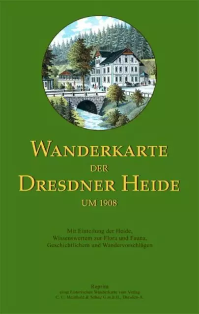 Wanderkarte der Dresdner Heide um 1908 (Land-)Karte Deutsch 2007