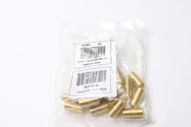 Grainger Approved Fully Threaded Nipple Red Brass Schedule 40 1/8" x 3/4" 90350