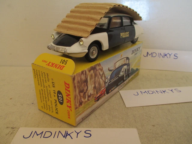 Dinky Toys 501 French Citroen Ds 19 Police Mib 9 En Boite Very Nice L@@K