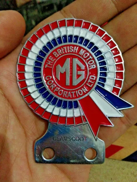 Vintage MG Car Club Badge Emblem BRITISH BMC Auto Abzeichen Plakette