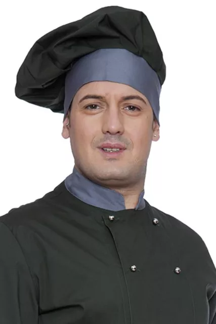 Cappello Cuoco Chef Uomo Donna Berretto da Lavoro Cucina Ristorante Bar  Cotone