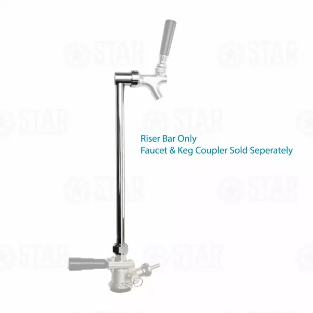 Draft Beer Keg Picnic Pump Rod High Rise Portable Faucet Dispenser Riser Bar 2