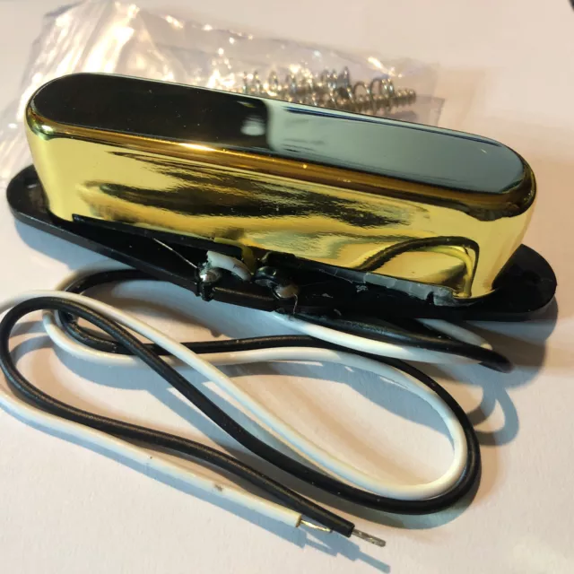 Telecaster WILKINSON ALNico V Single Coil Pickup Hot 7.5k Gold Chrome Cover