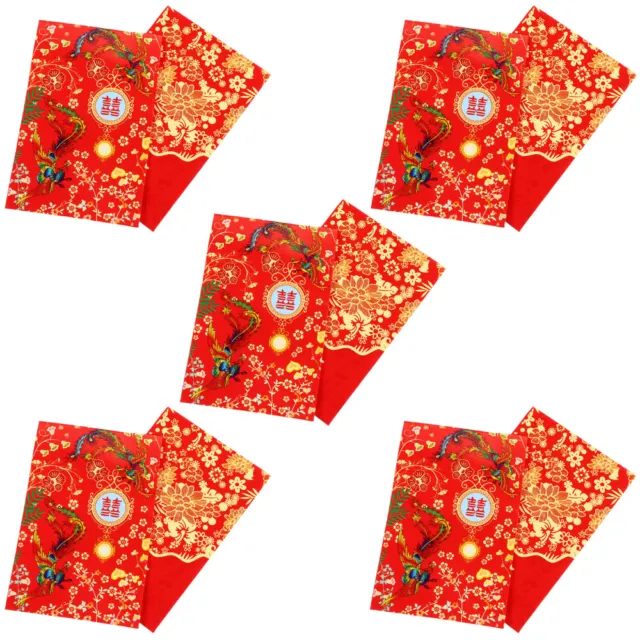 80 pz pacchetto di carta busta rossa cinese mini pacchetti sacchetto per contanti