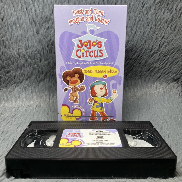 JOJOS CIRCUS TEACHER’S Edition VHS Tape Playhouse Disney Release 2