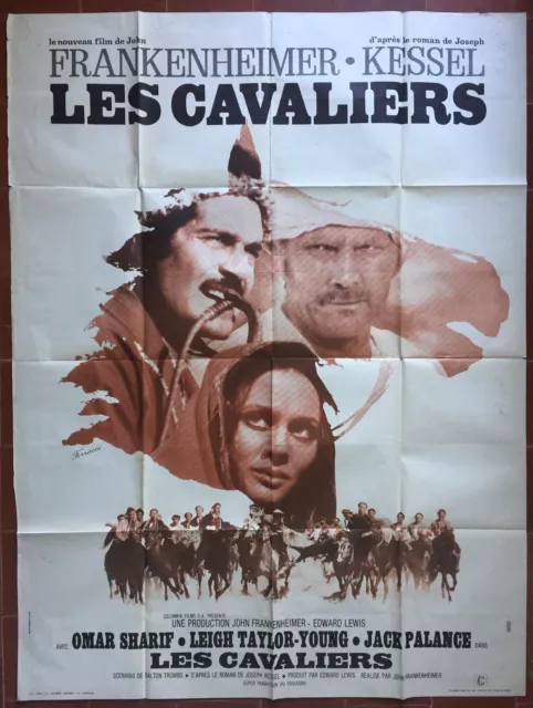 Affiche LES CAVALIERS The Horsemen OMAR SHARIF Jack Palance 120x160cm