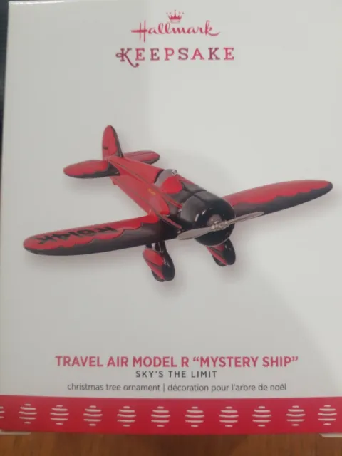 2017 Hallmark Sky's the Limit 1929 Travel Air Model R Mystery Ship Ornament #21