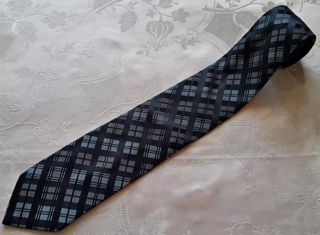 Gents Vintage Authentic Joop! Plaids Blue Silk Men's Neck Tie