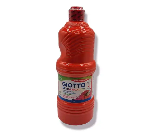Tempera Pronta Giotto Extra Quality 1000 ml - Rosso Scarlatto